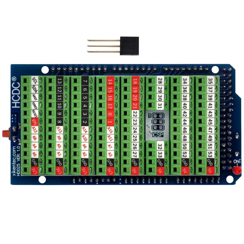 HCDC Screw Terminal Block Breakout Shield Module for Arduino MEGA-2560 R3 - Image 2